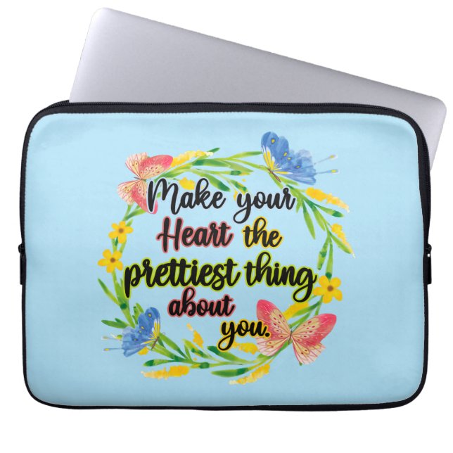 Gör ditt hjärta till den bästa Sak om dig Laptop Fodral (Framsidan)