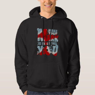 Gör Ditt Mark Dag Se Var Det Tar Dig Retro Hoodie