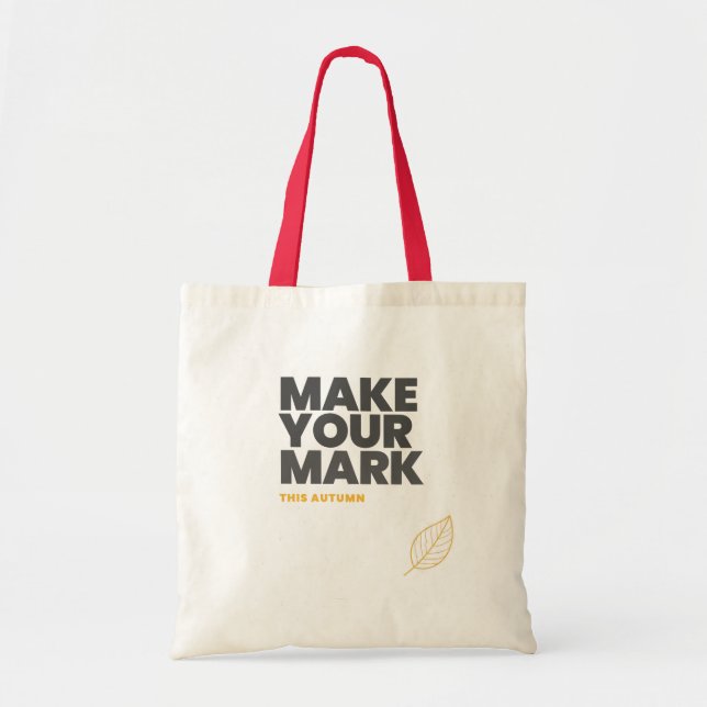 Gör Ditt Mark Höst Toteväska | Minimal Inspiration Tygkasse (Framsidan)