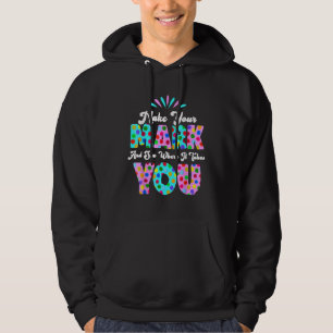 Gör ditt märke och se vart det tar dig från polkan hoodie