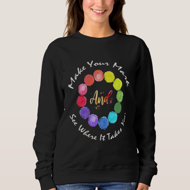 Gör ditt märke och se vart det tar dig t shirt (Framsida)