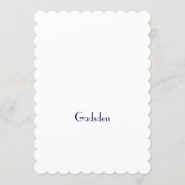 Gör ditt varumärke 5" x 7" Scalloped Flat Program (Framsida)