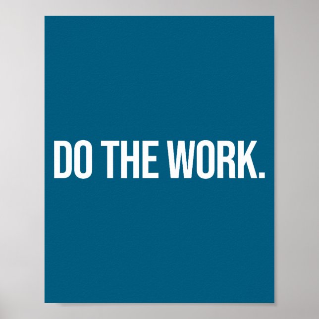 Gör Dotheworkdesigns Work Liten Svart Poster (Framsidan)
