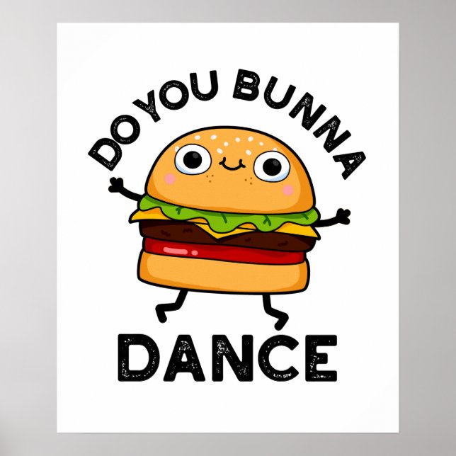 Gör du Bunna Dance Funny Bun Pun Poster (Framsidan)