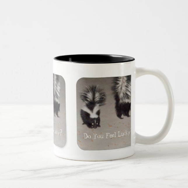 Gör du den lyckliga känselförnimmelsen? Två-Tonad mugg (Höger)