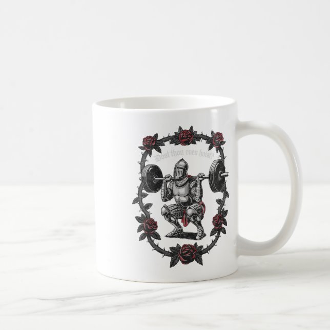 Gör Du Ens Hoist Knight Viktlyftare Tränings G Kaffemugg (Höger)