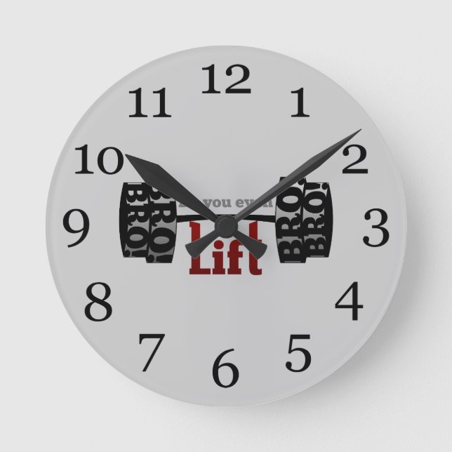 Gör du till och med hiss broschyr? rund klocka (Framsida)