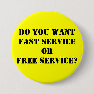 Gör du tjänste- wantFASTserviceORFREE? Knapp
