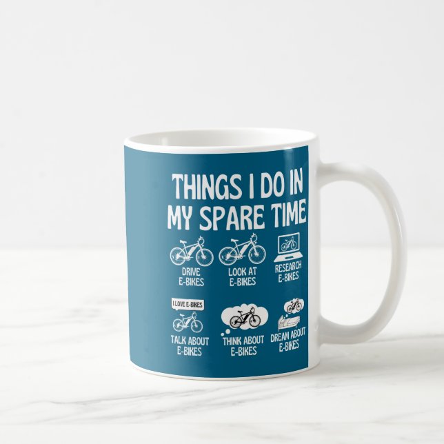 Gör E-Cykel Älskare Saker Spare Kaffemugg (Höger)