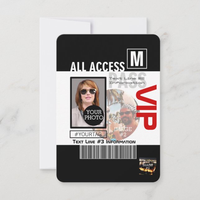 Gör egna VIP-pass 8-sätt att anpassa (Framsida)
