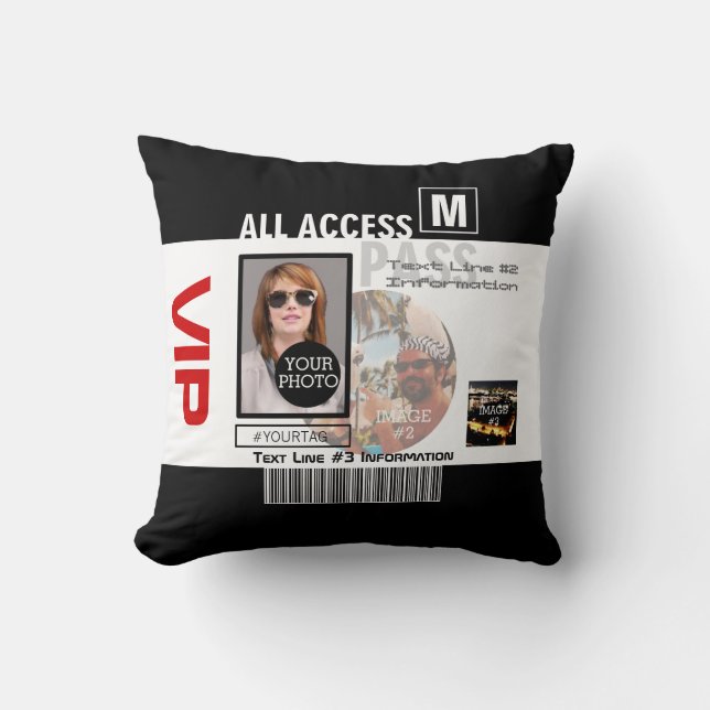 Gör egna VIP-pass 8-sätt att anpassa Kudde (Framsida)