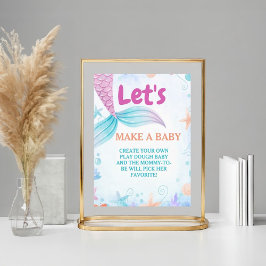 Gör en Baby Baby Shower-skylt under havet Poster