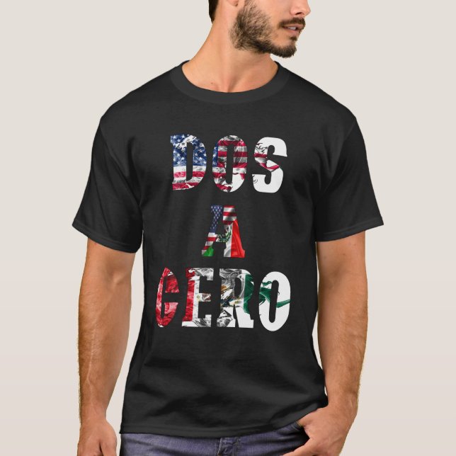 Gör en Cero USMNT Vs MEXICO-spelsfunktionell desig T Shirt (Framsida)
