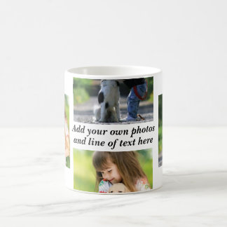 Gör en egen fotokollage och text kaffemugg