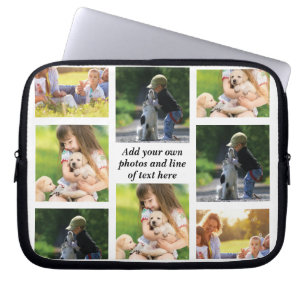Gör en egen fotokollage och text laptop fodral