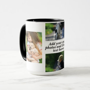 Gör en egen fotokollage och text mugg