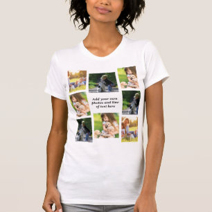 Gör en egen fotokollage och text t shirt