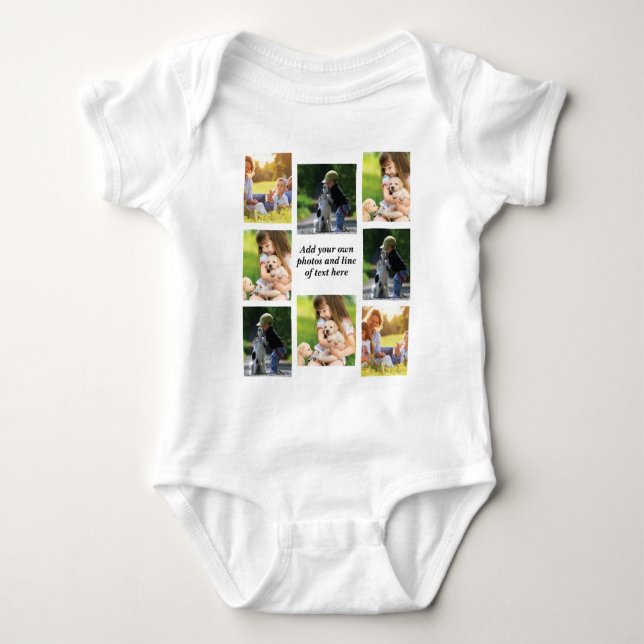 Gör en egen fotokollage och text t shirt (Framsida)