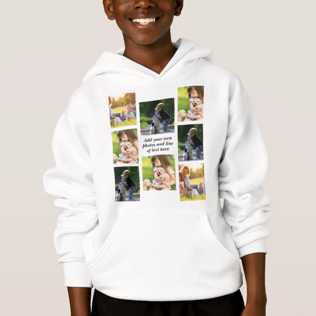 Gör en egen fotokollage och text t shirt (Framsida)