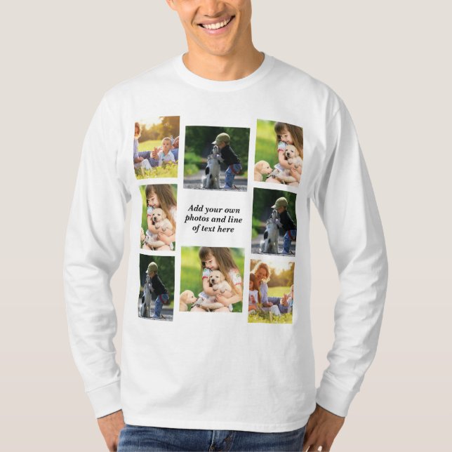 Gör en egen fotokollage och text t shirt (Framsida)
