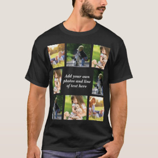 Gör en egen fotokollage och text t shirt