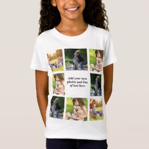 Gör en egen fotokollage och text t shirt