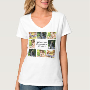 Gör en egen fotokollage och text t shirt