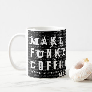 Gör en egen Funky för Personlig Svart Kaffemugg