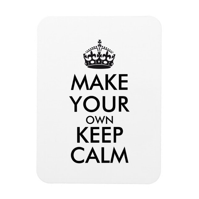 Gör en egen lugn för behållan - svart magnet (Vertikal)