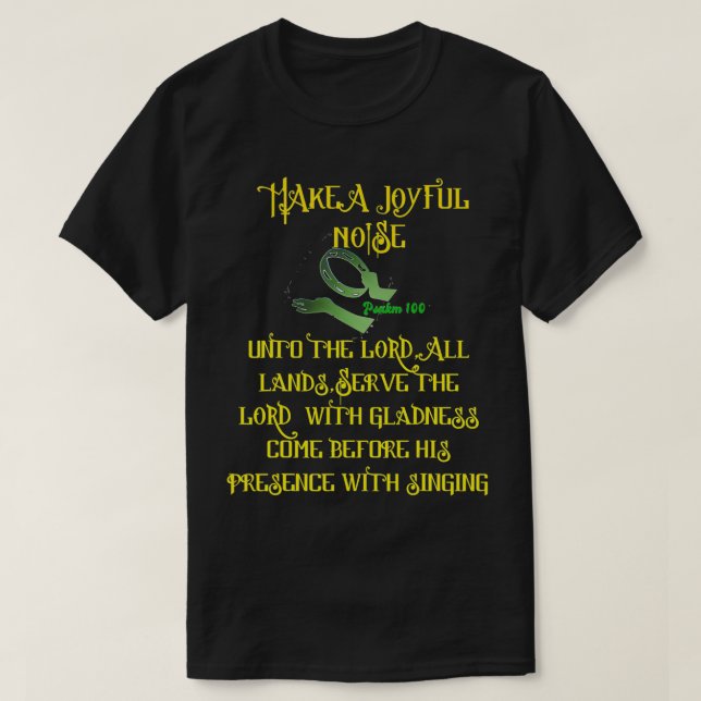 GÖR EN GLATT BULLER I LORD, PSALM100 T SHIRT (Design framsida)