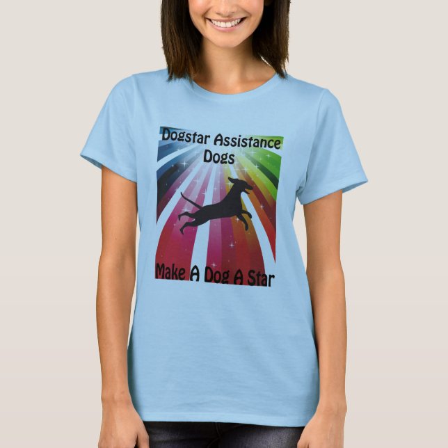 Gör en hund en stjärna - Fundraiser Tee (Framsida)
