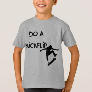 Gör en KickFlip! Unisex- skaterskjorta T Shirt