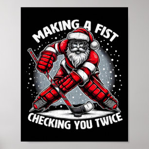 Gör en näve Kontrollera dig två gånger Fula jul To Poster