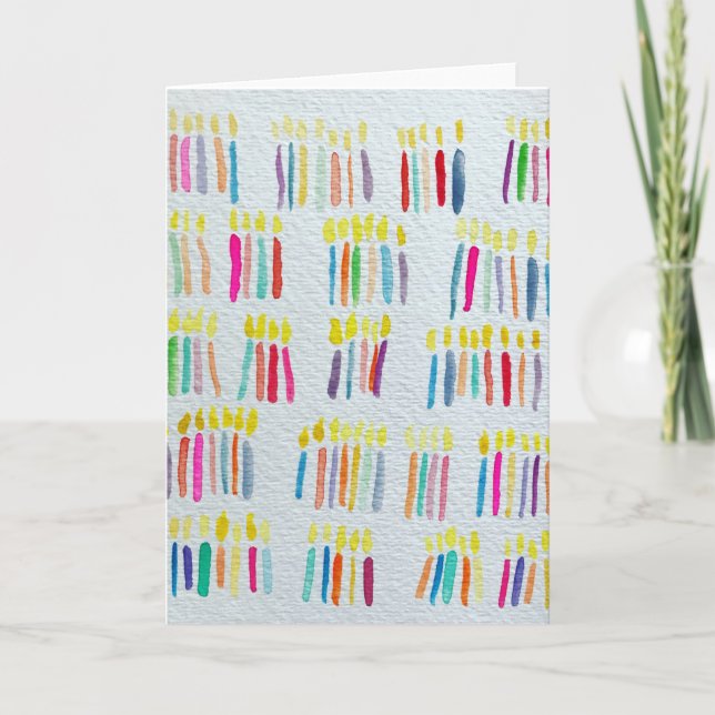 Gör en önskan! Födelsedagsljus Kort (Framsida)