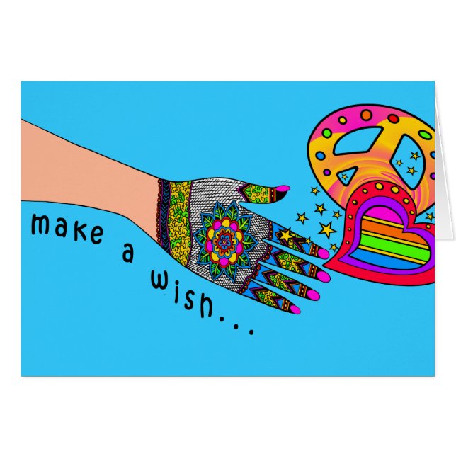 Gör en önskan.. OBS kort (Framsidan Horizontal)
