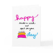 Gör en önskan och spott på kummeldagskort