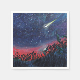 Gör en önskan på en bild av stjärnillustration pappersservett