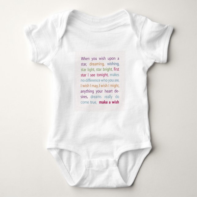Gör en önskan t-shirt (Framsida)