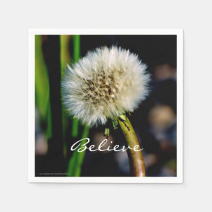 Gör en önskan, tro, Dandelion Papper Pappersservett
