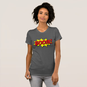 Gör en Påstående: BOOM! Texteffekt för popup-Teckn T Shirt