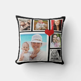 Gör en personlig fotomall hjärta själv kudde