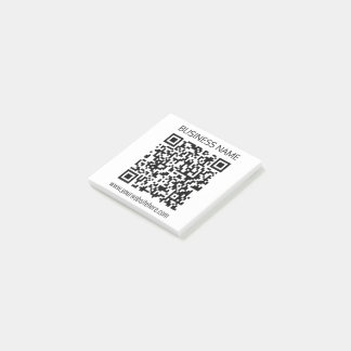 Gör en QR-kod för företag omedelbart och redigerba Post-it Block