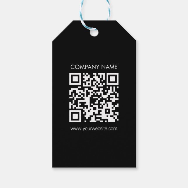 Gör en QR-kod omedelbart | Modern enkel design Presentetikett (Framsidan)
