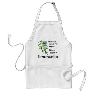 Gör en sats limoncello-citronlikör förkläde