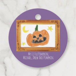 Gör en skatt efter Barnens konstverk | Pumpkin Gåvor Etiketter
