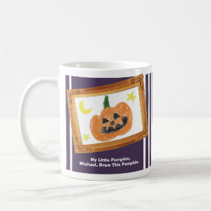 Gör en skatt efter Barnens konstverk Pumpkin Kaffemugg