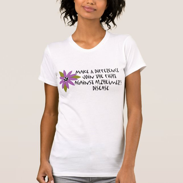 Gör en skillnadAlzheimers T-tröja T-shirt (Framsida)
