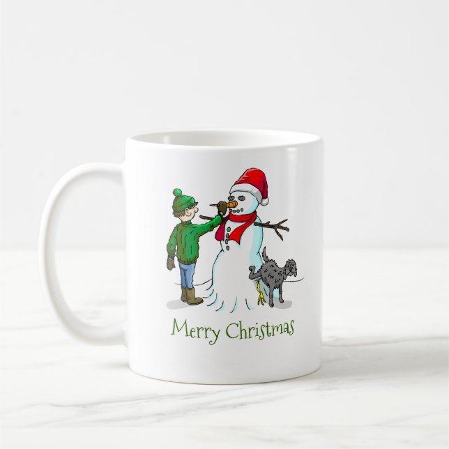 Gör en Snöman Kaffemugg (Vänster)