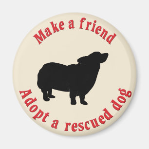 Gör en vän - Pembroke den walesiska corgien Magnet