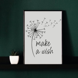 Gör en Wish Dandelion-klocka. Fototryck
